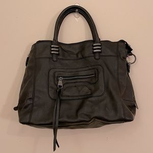 Steve Madden Black Handbag w/ Braided Shoulder Strap